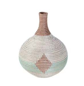 Recién llegado, jarrón de flores de algas marinas con diseño variado para decoración del hogar, mayoristas de lujo, tejido a mano de alta calidad de la India - Product Image 4