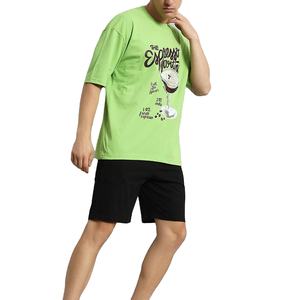 Conjunto casual de verano para hombre de alta calidad, personalizado, moderno y transpirable, de algodón, con camiseta de manga corta y pantalones cortos. - Product Image 5