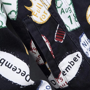 Top Quality Clothing Factory Men's Custom Button Letter Printed Denim <b>Jacket</b> No Hooded Winter Solid Design Jean <b>Jacket</b> For <b>Boys</b> - Product Image 6