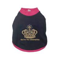Großhandel Premium Sommer Crown T-Shirt Modisches Bequemes Polyester Handwaschbares Zubehör Kleine Welpen-Hundebetten-Accessoires