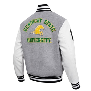เสื้อแจ็คเก็ตมหาวิทยาลัย Kentucky ปรับแต่งได้สำหรับผู้ชายปกตั้งขนาดพลัสไซส์ฤดูหนาวขนกระต่ายขนแกะระบายอากาศได้ดี - Product Image 4