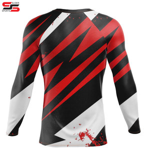 2025เสื้อรัดรูปแขนยาวสำหรับผู้ชาย BJJ Jiu Jitsu และการฝึกออกกำลังกาย - Product Image 2
