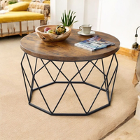 Table basse personnalisée de luxe moderne Tables d'appoint nordiques en métal doré pour chambre à coucher, meubles de salon et de maison pour hôtel, villa