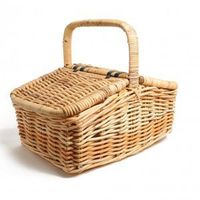Panier de rangement en osier de haute qualité - Panier multifonctionnel pour cuisine et sacs, panier cadeau de Noël en saule tressé au design luxueux