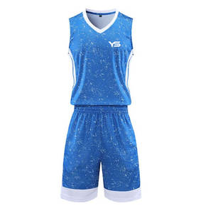 Uniforme de basket-ball Vêtements de sport Uniforme de basket-ball léger de haute qualité Meilleur design Uniforme de basket-ball avec logo personnalisé - Product Image 1