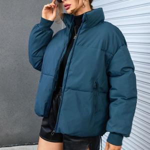 Doudoune d'hiver de haute qualité hommes femmes surdimensionné à capuche imperméable coupe-vent écologique lettre motif Logo personnalisé - Product Image 5