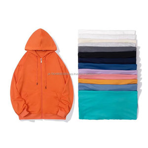 Sudadera con Capucha Personalizada al por Mayor de Alta Calidad OEM, Lisa, con Cierre y Estampado Personalizado para Tu Propio Diseño - Product Image 5