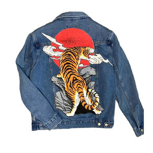 Bien diseñado, ligero y transpirable, material superior, fabricante, chaqueta vaquera de calle alta, calidad 100%, secado rápido, mezclilla para hombres - Product Image 3