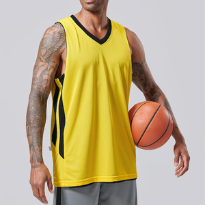 Maillots de basket-ball pour hommes en gros, nouveau style, sur mesure, confortables, respirants, vêtements de sport pour adultes, sans manches - Product Image 3