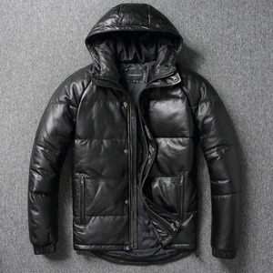 Chaqueta de Punto de Piel de Oveja de Primera Calidad, Personalizada, Impermeable, Cortavientos y Cálida para Hombre, Nueva, Talla Grande - Product Image 6