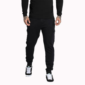 Pantalones de lona de secado rápido respetuosos con el medio ambiente de estilo formal personalizado OEM/ODM, cierre de cordón, pierna ancha lavada con múltiples bolsillos - Product Image 1