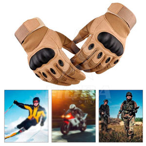 Nouveaux gants de moto respirants de conception moderne, en cuir de vache véritable, à doigts entiers, unisexes - Product Image 6