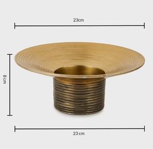 Portavelas de metal hecho a mano personalizable para decoración del hogar y la boda con acabado dorado - Product Image 4