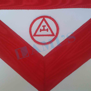 Tablier d'arche royale de grand prêtre à prix abordable Tablier d'insigne maçonnique de meilleure qualité avec pompon - Product Image 2