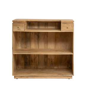 Barra de Bar Industrial Estilo Loft Moderno Madera de Mango Duradera Ecológica para Uso en Exteriores Restaurantes Hoteles Discotecas Bar en Casa - Product Image 5