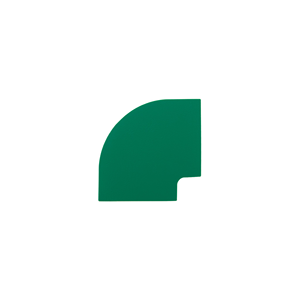 Segnalazione Adesiva per Pavimenti LongLife Angolo 90° Verde 50mm Confezione da 50 - LG-50-W90-05 - Product Image 1