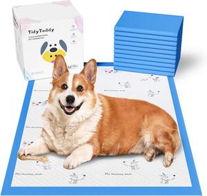 Tapis d'apprentissage pour animaux de compagnie biodégradables, vente en gros d'usine, tapis absorbants pour chiots et chiens - Product Image 1