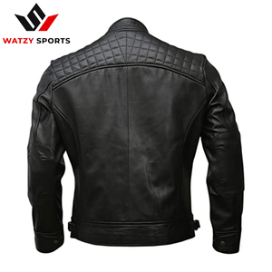 Men's Genuine Leather Biker <b>Jacket</b> Wholesale Vintage Brown Distressed Lambskin Motorcycle <b>Jacket</b> Customized Formal Black Brown - Product Image 6