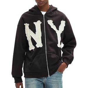 Sudadera con capucha lavada con ácido para hombre, logotipo personalizado, ropa de calle de calidad superior, ropa de gimnasio, ropa deportiva para exteriores, proveedor de fábrica OEM - Product Image 1