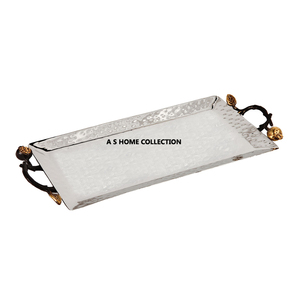 ถาดเสิร์ฟอาหารขนมพร้อมเนื้อค้อนขัดเงาถาดเสิร์ฟผักผลไม้อาหาร - Product Image 3