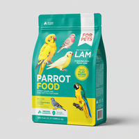 Pochette d'alimentation pour perroquet Pigeon de haute qualité au design personnalisé en gros Sac d'emballage alimentaire pour perroquet Ziplock Sacs de nourriture pour oiseaux de conservation