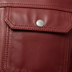 Veste en cuir élégante pour hommes de High Street Vêtements d'extérieur décontractés à la mode Doux Confortable Durable Slim Fit Design avant pour le quotidien - Product Image 5