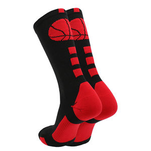 Calcetines Deportivos Personalizados con Logotipo, 100% Algodón, Calcetines de Baloncesto Acolchados, Calcetines Deportivos de Algodón Grueso Antideslizantes para Pilates - Product Image 1