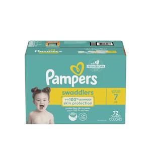 Pampers Baby <b>Diapers</b> - Swaddlers - Size 5, 132 Count, Ultra Absorbent <b>Disposable</b> Infant <b>Diaper</b> - Product Image 2