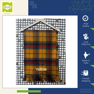 Manufactured in India Highly Durable & Lightweight <b>Wool</b> Shawls for Men & Women Usage of Superlative Quality for Winter Season - Product Image 5