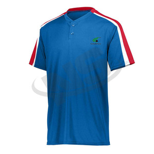 Venta al por mayor de uniformes de béisbol uniforme de softbol de los hombres sublimados con botones Jersey OEM equipo personalizado ropa deportiva - Product Image 6