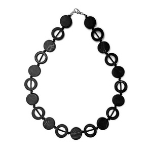 New Arrival Women's Premium India Green Brown Short Resin Necklace with Oval Beads for Party Fashion - Product Image 1