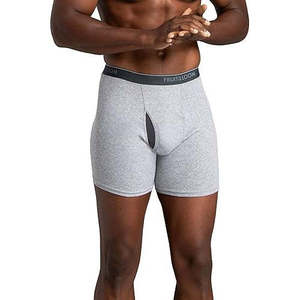 Men's Custom XL Knitted 100% Cotton Boxer Undergarments Breathable Logo <b>Printing</b> <b>Machine</b> Wash Private <b>Label</b> Bulk Supply - Product Image 2