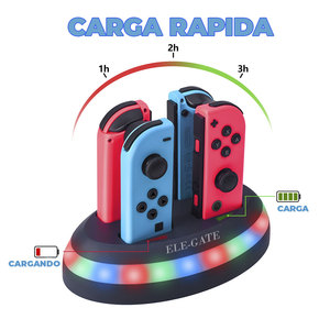 Estación de Carga Rápida para Nintendo Switch Compatible con Controles Joycon con Función PD - Product Image 3