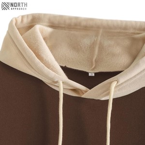 Sweat-shirt doux à imprimé personnalisé manches longues en tricot surdimensionné épaule tombante hiver tenue décontracté à capuche haut en tricot pour les femmes automne - Product Image 4