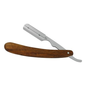 Afeitadoras hechas a medida para hombre, maquinillas de afeitar de acero inoxidable alemanas negras completas de media hoja, diseño elegante de madera y plástico para afeitado de peluqueros - Product Image 6