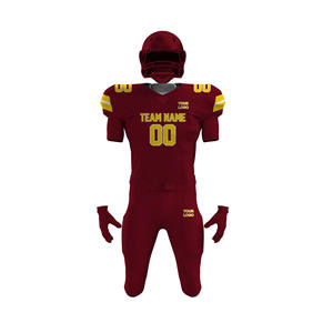 Maillots et ensembles de pantalons de football américain personnalisés |   Manches courtes, design respirant |   Fournisseur en gros OEM - Product Image 2