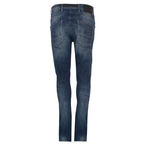 Jeans vintage bleus pour femmes, taille haute, extensibles, confortables, respirants, écologiques, coupe droite ample, longueur intégrale - Product Image 2