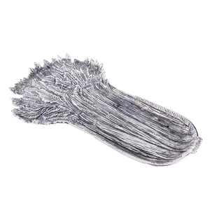 Bandeja decorativa vintage de diseño Bandeja de servicio de metal de forma y tamaño personalizados de aluminio con calidad estándar - Product Image 3