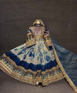 ชุดเดรสสตรีสไตล์อัฟกานิสถานปักตามสั่งชุดเดรสดั้งเดิมสไตล์ชนเผ่า - Product Image 2