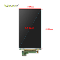 Écran LCD TFT 4K UHD haute résolution 2160x3840 de 5,5 pouces pour imprimante 3D UV et projecteur, sans rétroéclairage, amovible