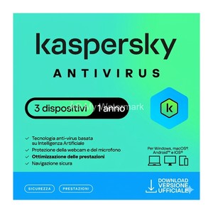 Kaspersky Anti-Virus 2023 - PC - 1 ANNO - 1 DISPOSITIVO - Product Image 1