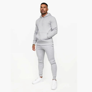 Ensemble de survêtement pour homme, taille plus, décontracté, sport, gym, veste et pantalon de jogging, style élégant, à capuche, hiver, réversible, respirant, écologique - Product Image 5