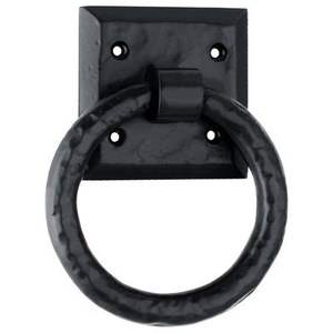 Poignée de porte ronde en laiton noir, design moderne, fixation murale, pour la maison, l'hôtel, la villa, les fenêtres d'école - Product Image 6