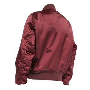 Veste bomber en satin marron pour homme, prix d'usine, fabriquée au Pakistan, Sialkot, sur mesure, taille plus, veste en satin pour homme - Product Image 3