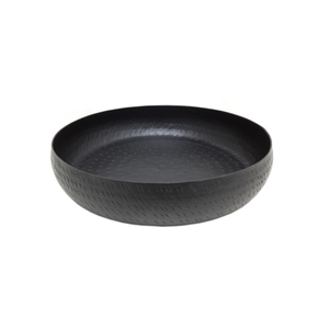 Bol à fruits de forme ronde en bois émaillé noir pour ustensiles de cuisine de table bol à salade maison et hôtels nourriture et collations bols de service - Product Image 5