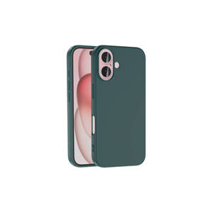 Étui en silicone vert doux au toucher, antichoc et anti-rayures avec doublure en microfibre pour la série 16 Plus-NXXA LSR, emballé - Product Image 1