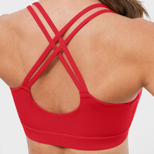 Reggiseno sportivo Vractive traspirante con spalline incrociate sulla schiena, supporto medio, <span class=keywords><strong>per</strong></span> yoga e palestra da donna - Product Image 2