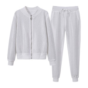 Chándales bordados para hombre Sudadera de algodón con lavado ácido Conjunto de pantalones de chándal y Sudadera con capucha de dos piezas Conjuntos para hombre - Product Image 2