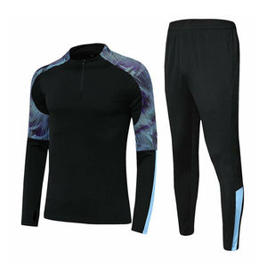 Ensembles de survêtements en polyester coupe ajustée pour hommes vêtements de sport d'hiver pour le football et le football pour les sports d'été - Product Image 4