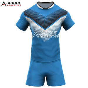 Ensemble uniforme de rugby officiel pour hommes, maillot à manches courtes et short, tissu confortable et respirant pour les matchs d'entraînement - Product Image 3